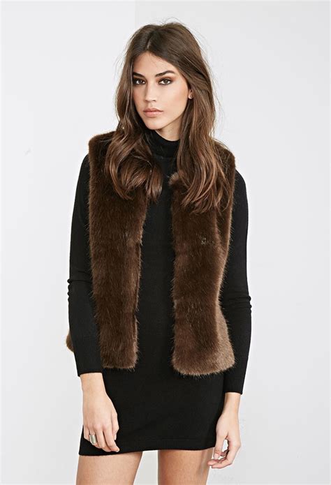 faux fur vest